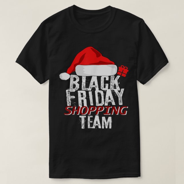 Camiseta Equipo de compras de Black Friday (Diseño del anverso)
