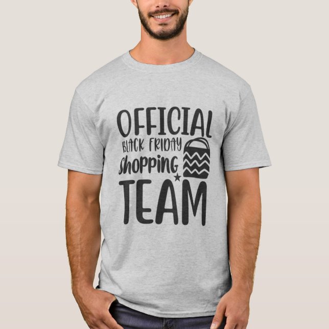 Camiseta Equipo de compras oficial del Black Friday (Anverso)