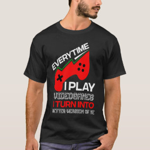 Camiseta Equipo de consola de juegos de video de jugador
