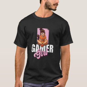 Camiseta Equipo de consola pc de jugador chica jugador
