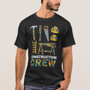 Camiseta Equipo de Construcción para la Conciencia del Auti