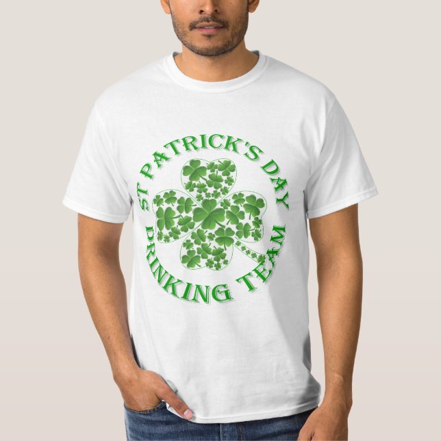 Camiseta Equipo de consumición del día de St Patrick (Anverso)