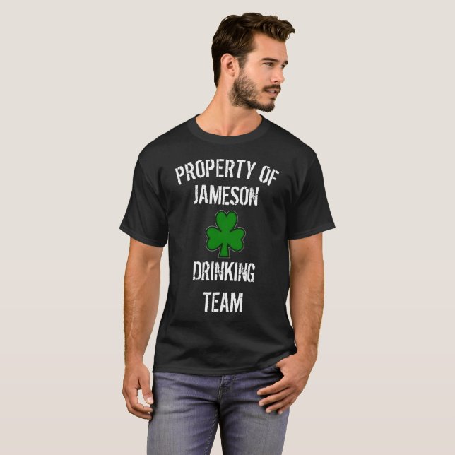 Camiseta Equipo de consumición irlandés de Jameson del día (Anverso completo)