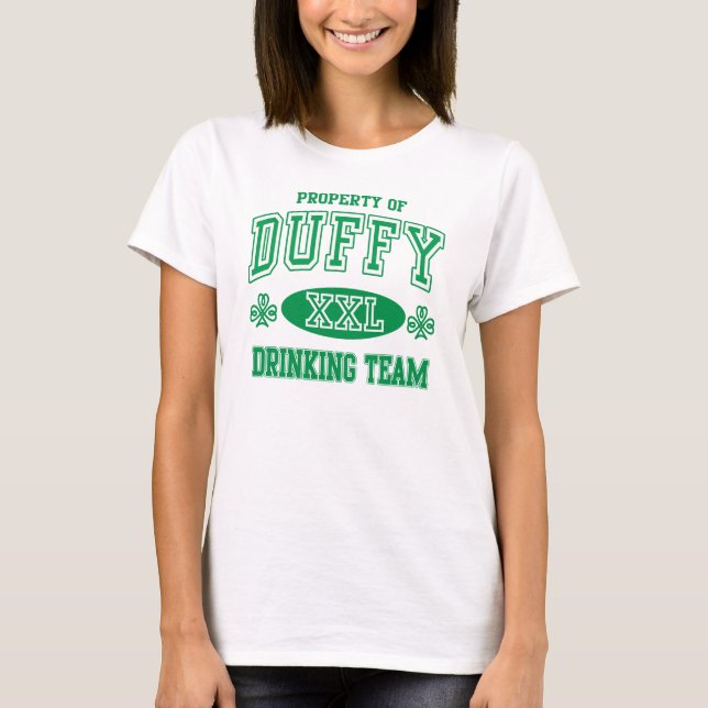 Camiseta Equipo de consumición irlandés lindo de Duffy (Anverso)