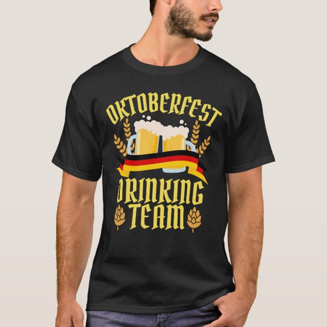 Camiseta Equipo de consumo de ropa para Fiestas de Oktoberf (Anverso)