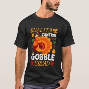 Camiseta Equipo de Control de Calidad de Pavo de Acción de