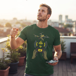 Camiseta Equipo de controlador de piloto de dron práctico