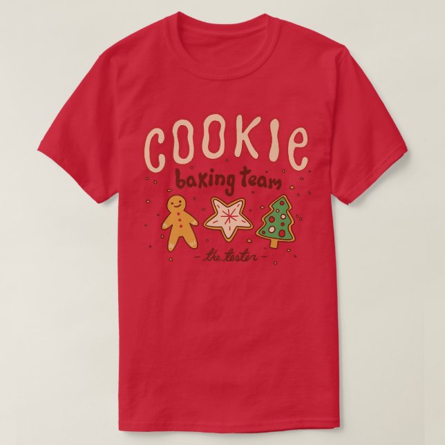 Camiseta EQUIPO DE COOKIE BAKING El equipo de Navidades dul (Diseño del anverso)