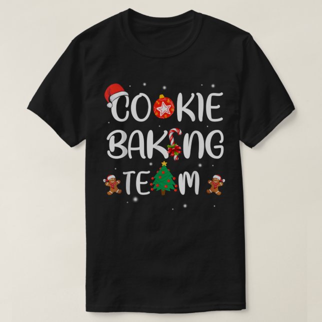Camiseta Equipo de Cookie Baking Tester Gingerbread Navidad (Diseño del anverso)