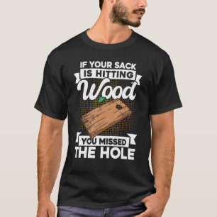 Camiseta Equipo De Cornhole Si Tu Chaqueta Está Golpeando L