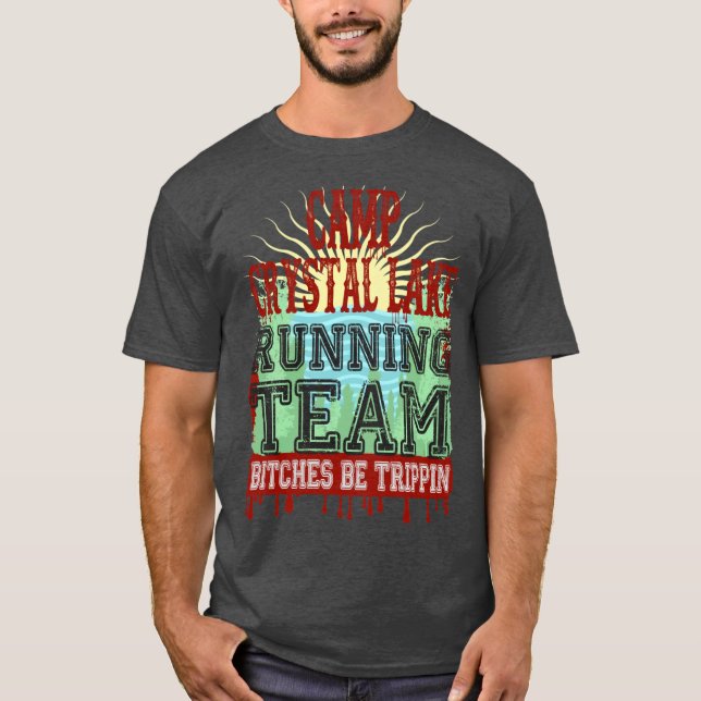 Camiseta Equipo de Corredores del Campamento Crystal Lake (Anverso)