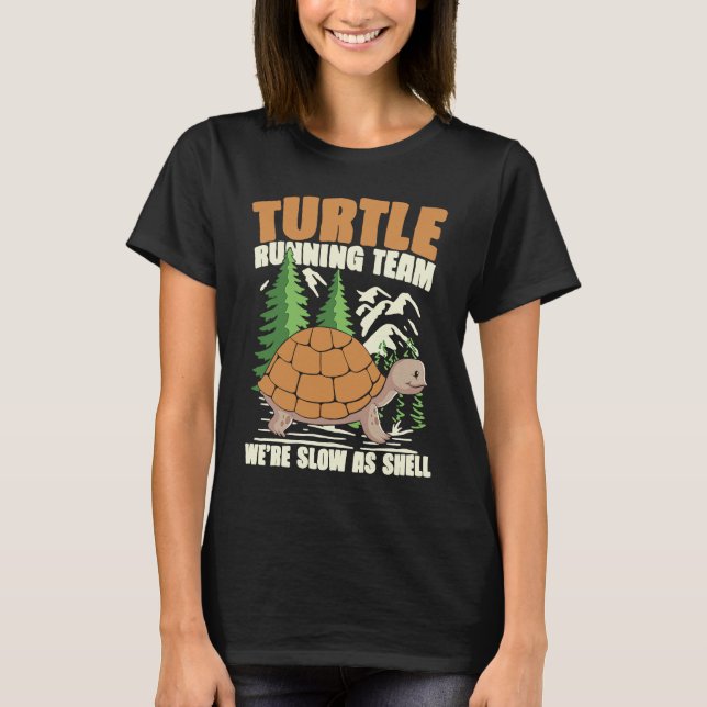CAMISETA EQUIPO DE CORRIENTE DE TORTUGAS ESTAMOS LENTOS COM (Anverso)
