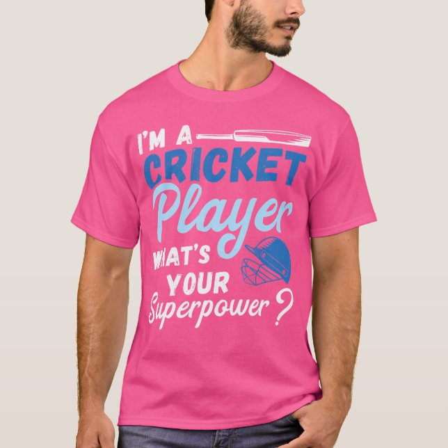 Camiseta Equipo de cricket superpoderoso (Anverso)