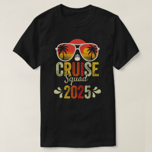 Camiseta Equipo de crucero 2025 Vacaciones de verano famili