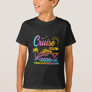 Camiseta Equipo de crucero 2026 Amigos de la familia Vacaci