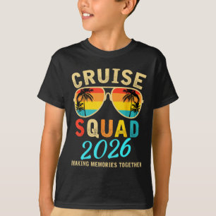 Camiseta Equipo de crucero 2026 Vacaciones de verano famili