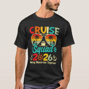 Camiseta Equipo de crucero 2026 Vacaciones de verano famili