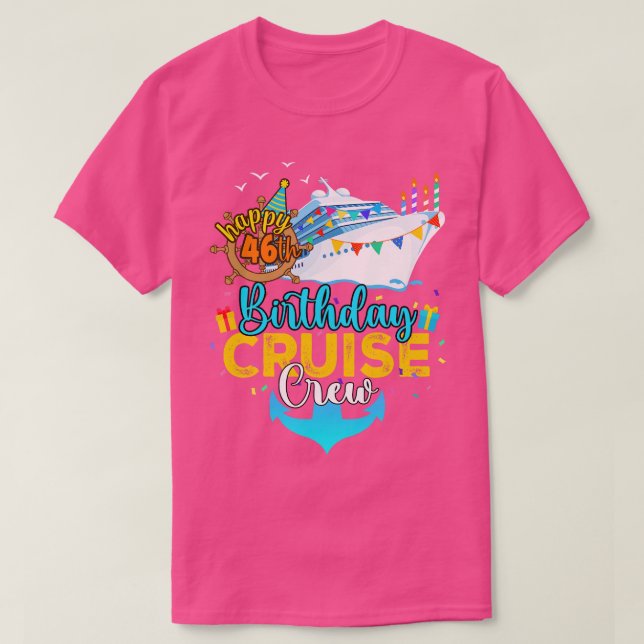 Camiseta Equipo de crucero Birthday (Diseño del anverso)