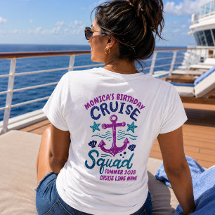 Camiseta Equipo de crucero de cumpleaños Evento de amigos p