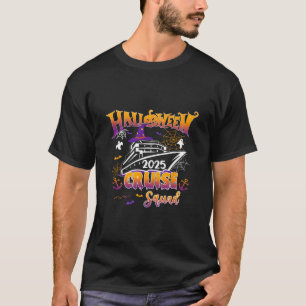Camiseta Equipo de crucero de Halloween 2025 Familia coinci