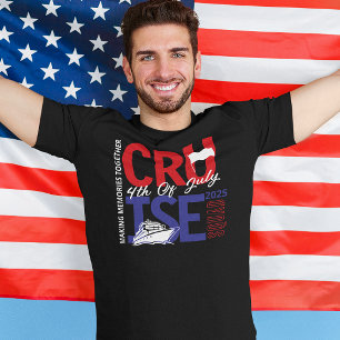 Camiseta Equipo de crucero del 4 de julio año personalizado