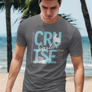Camiseta Equipo de crucero del día de Pascua Año personaliz