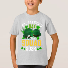 Camiseta Equipo de Crucero del Día de San Patricio para Niñ