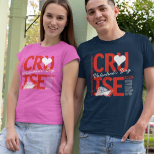 Camiseta Equipo de crucero del día de Valenine año personal