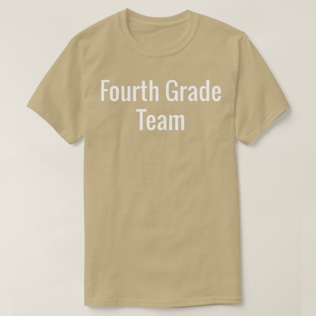 Camiseta Equipo de cuarto grado 1 (Diseño del anverso)