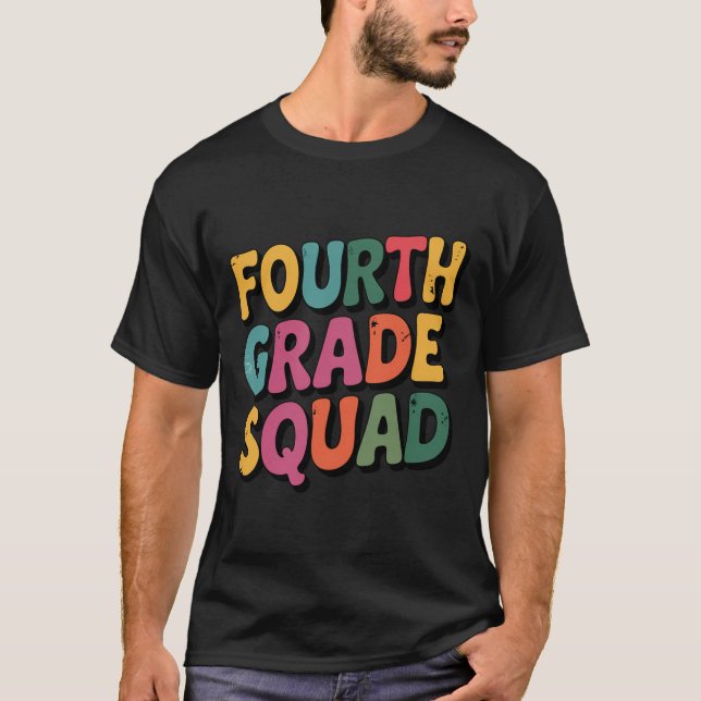 Camiseta Equipo de cuarto grado Cuarto maestro de grado Reg (Anverso)