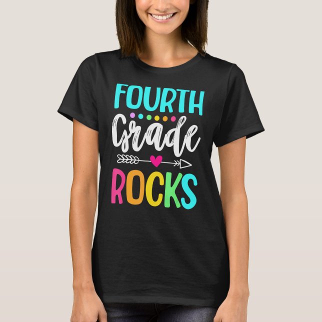 Camiseta Equipo De Cuarto Grado Hola De Cuarto Grado Roca D (Anverso)