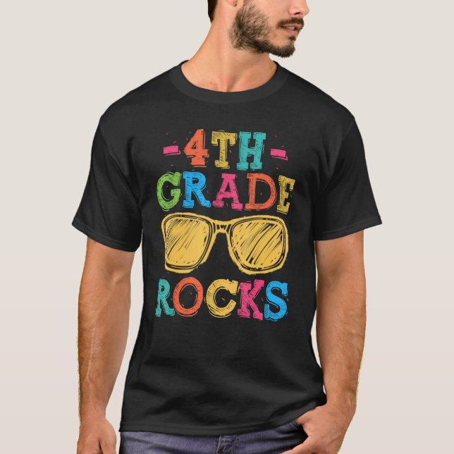 Camiseta Equipo De Cuarto Grado Hola De Cuarto Grado Roca D (Anverso)