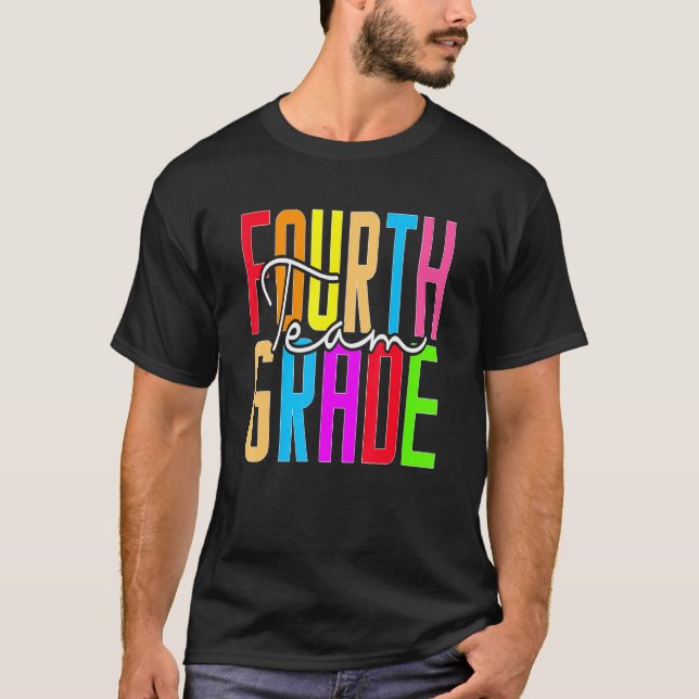 Camiseta Equipo De Cuarto Grado Hola De Cuarto Grado Roca D (Anverso)