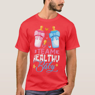 Camiseta Equipo de cuidado de bebé saludable sexo revelar F