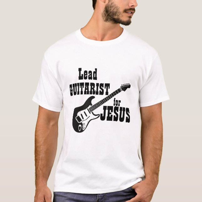 Camiseta Equipo de culto: Guitarra de los Camisas para Jesú (Anverso)
