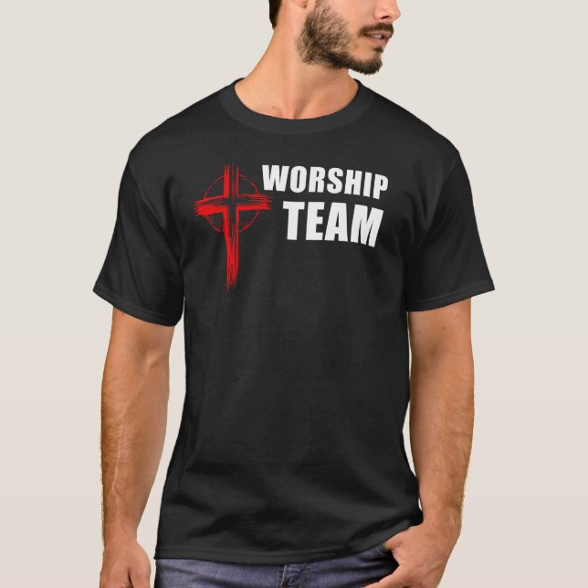 Camiseta Equipo de culto - Iglesia del canto del coro (Anverso)