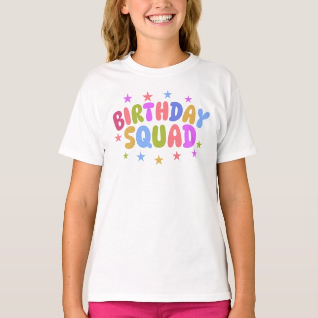 Camiseta Equipo de Cumpleaños (Anverso)