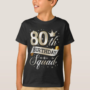 Camiseta Equipo de cumpleaños 80 Cumpleaños 80 años