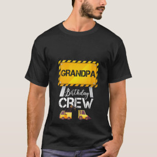 Camiseta Equipo de cumpleaños de abuelo divertido de constr