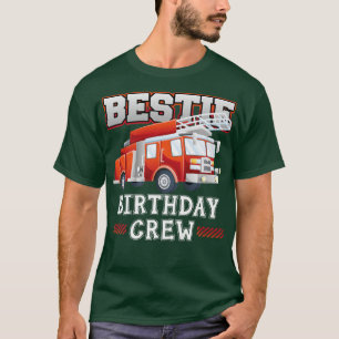 Camiseta Equipo de cumpleaños de Bestie Camión de bomberos 
