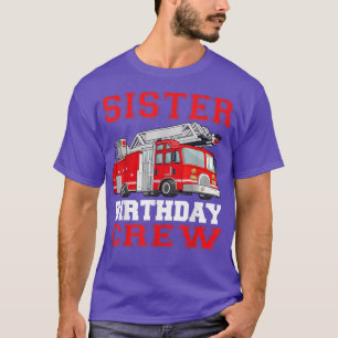 Camiseta Equipo de cumpleaños de hermana conductores de cam