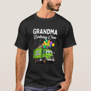 Camiseta Equipo De Cumpleaños De La Abuela Niño Camión De B