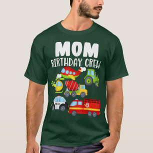 Camiseta Equipo de cumpleaños de mamá Cumpleaños chico Coch