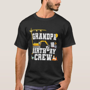 Camiseta Equipo de Cumpleaños del Abuelo Construcción Fiest
