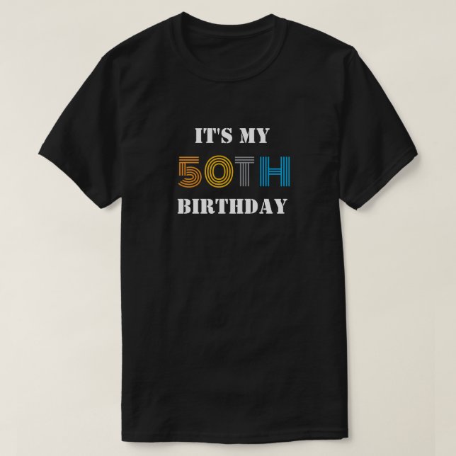 Camiseta Equipo de cumpleaños es mi 50° Nacimiento de Escua (Diseño del anverso)