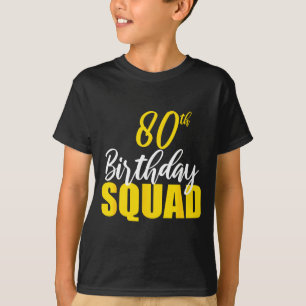 Camiseta Equipo de cumpleaños feliz 80 cumpleaños fiesta fa