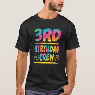 Camiseta Equipo de cumpleaños número 3 Familia Fiesta de cu