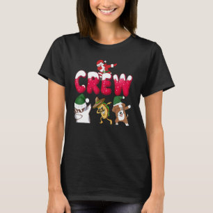 Camiseta Equipo de Dabbing del Santa de Navidad Perro Gato