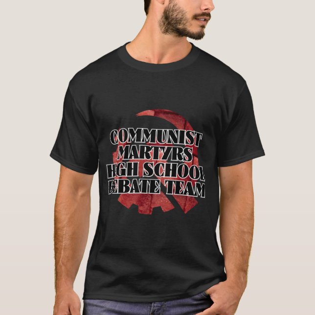 CAMISETA EQUIPO DE DEBATE ESCOLAR DE MÁRTIRES COMUNISTAS (Anverso)
