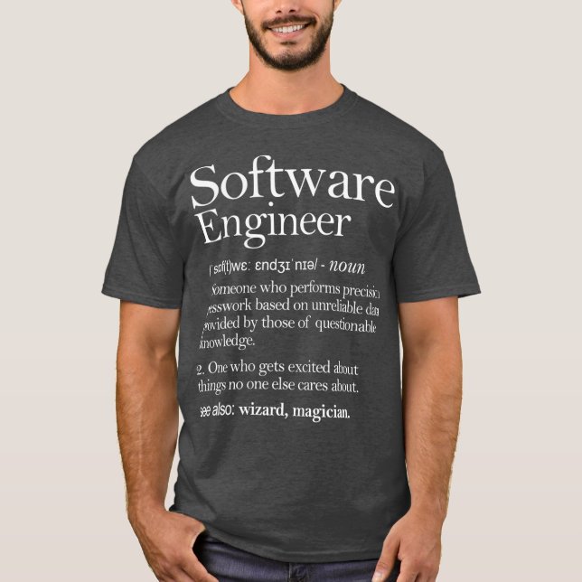 Camiseta Equipo de definición de ingeniero de software (Anverso)